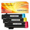 Catch Supplies Compatible Toner Replacement for Xerox Phaser 6510 6510/dni 6510/dn 6510/n Workcentre 6515 6515/dni 6515/dn 6515/n Printer High Yield (1 Cyan 1 Magenta 1 Yellow)