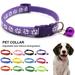 Visland 12Pcs/Set Reflective Pet Collar Soft Comfortable PP Pet Collar Adjustable for Small Dogs Cats