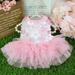 Dog Clothes Dress Pet Princess Skirt Summer Sweet Puppy Floral Gauze Vest Dresses for Dogs and Cats