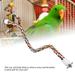 YLSHRF Bird Rope Perch Parrot Rope Perch Bird Parrot Colorful Cotton Rope Standing Perch Bird Bungee Toy