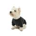 Leveret Dog Cotton Pajama Solid Dark Grey XS