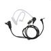 Tomshoo 2.5mm Earpiece 1 Pin Covert Acoustic Tube Earpieces Headset with PTT Mic Compatible with Motorola Talkabout MH230R MR350R T200 T260 T600 MT350R Talkies Two Way Radios Microphone