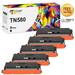 Toner Bank Compatible Toner Cartridge Replacement for Brother TN580 Work with HL-5240 HL-5250DN HL-5340D HL-5370DW DCP-8060 DCP-8065DN MFC-8660DN High Yield Printer Ink (Black 5-Pack)