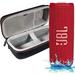 JBL-Flip 6 - Waterproof Portable Bluetooth Speaker Powerful Sound and deep bass IPX7 Waterproof 12 Hours of Playtime with Megen Hardshell Case - Red