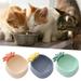 Cheers US Cat Bowl Cat Food Bowls Non Slip dog Dish Pet Food Bowls Shallow Cat Water Bowl Cat Feeding Wide Bowls to Stress Relief of Whisker Fatigue Pet Bowl of Dogs Cats Rabbits Puppy