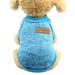YUEHAO Two-legged warm puppy dog fight Teddy wool cat sweater pet clothes warm pet sweater light Light blue