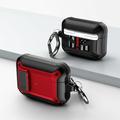 Duo Shield Secure Lock Designed For Airpods Pro With Hook Red/Black