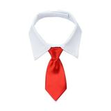 Bowake Tuxedo Bow Ties Adjustable Formal Tie White Collar Dog Necktie Pet Accessories