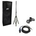 Peavey PV 215 Pro DJ 1400W Passive Dual 15 Speaker Speakon Cable Tripod Stand