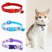 Shulemin Little Girl Pattern Adjustable Pet Collar with Bell Pet Dog Puppy Cats Neck Strap Yellow
