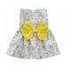 Dog Bowknot Floral Dress Pet Princess Dress Dog Sundress Dog Princess Dress Puppy Summer Dress for Small Pets Dogs Puppy Cats