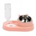 Pet Cat Dog Auto Drink Double Bowl Feeding Bowls Food Water Feeder Container Dispenser for Dogs Cats Drinking High Quality