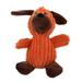 Feiona Corduroy Dog Toys For Small Large Dogs Animal Shape Plush Pet Puppy Squeaky Chew Bite Resistant Toy