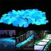 Willstar 300PCS Luminous Pebbles Stones Luminous Stones Glow in The Dark Garden Pebbles Rocks for Home Outdoor Walkways Garden Path Patio Lawn Garden Yard Fish Tank Decor Mix Color