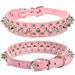 1/2/3/6/10/20 Pcs Adjustable Spike Rivet PU Leather Collar for Cats Puppy Dogs