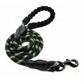 MIXFEER 5ft Reflective Dog Leash Strong Dog Leash with Comfortable Padded Handle Traction Rolled Dog Leads -Slip Handle Dog Leash Rope for Large and Medium Pets