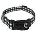 Country Brook PetzÂ® Deluxe Black & White Buffalo Plaid Dog Collar - Made in the U.S.A. Large