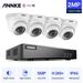 ANNKE 8CH 1080p Security Camera System with 8CH 5MP-N DVR 4pcs 1080p Security Cameras for 24/7 Security Surveillance with NO Hard Drive