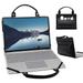 Macbook Pro 15 2008-2012 Laptop Sleeve Leather Laptop Case for Macbook Pro 15 2008-2012with Accessories Bag Handle (Black)