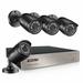 ZOSI Home Security Cameras System 8CH 1080p h.265+ CCTV DVR Recorder with 4X 1080p HD Indoor Outdoor Weatherproof 65ft Night Vision CCTV Cameras NO Hard Drive
