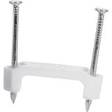 Gardner Bender PS-150 Plastic Staple Inch. 14/2 12/2 10/2 NM Cable Quick / Easy Installation for Romex UF NM & More 100 Pk. White