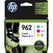 Original HP 962 Cyan Magenta Yellow color Ink Cartridges (3-Pack) 3YP00AN