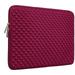 RAINYEAR 11 Inch Laptop Sleeve Diamond Foam Shock Resistant Neoprene Case Fluffy Lining Cover Carrying Bag Compatible with 11.6 MacBook Air Surface for 11 Chromebook Computer Tablet Notebook(Red)