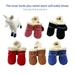 XWQ 4Pcs Pet Shoes Solid Color Prevent Coldness Soft Sole Fashion Pet Dogs Sneakers Pet Product