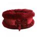 Luxury Bow Decoration Fluffy Round Cat Beds House Soft Long Plush Best Pet Dog Bed For Dogs Basket Pet Products Cushion Cat Bed Cat Mat Animals Sleeping Sofa