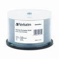 Verbatim Printable CD-R Discs 700MB/80min 52x Spindle White 50 Pack