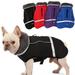 Tineer Reflective Thicken Dog Jacket Vest Winter Warm Pet Outfit Jacket Coat with Harness Hole for Small Medium Large Dogs for Cold Weather(S Black)
