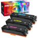 Amstech 3-Pack Compatible Toner for Canon 054 054H CRG054 for Color imageCLASS MF641Cdw MF642Cdw MF644Cdw LBP621CW 623CDW 622CDW MF643CDW MF641CW Printer(Cyan Magenta Yellow)