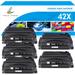 True Image 5-Pack Compatible Toner Cartridge for HP Q5942X 42X Laser Jet 4200 4300 4240 4250 4350 4345 Printer (Black)