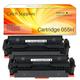 Catch Supplies Compatible Toner for Canon 055H 055 High Capacity Canon Color ImageCLASS MF743Cdw MF741Cdw MF746Cdw MF743 Printer Toner with Chip (Black 2-Pack)