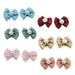 XINHUADSH Beautiful Pet Hair Bows Faux Pearl Decor for Holiday Dress-up