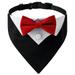 Dog Wedding Bandana Dog Collar with Bow Tie Designs Adjustable Collar Formal Tux Dog Bowtie