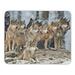A pack of wolves in snow Mouse pad mouse pad mouse pad mice pad mouse pad the office mat mouse pad Mousepad Nonslip Rubber Backing