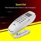 Octpeak Hanging Telephone Noise Cancelling Incoming Call Display Built-in Dial Pad Landline Telephone for Home Hotel White