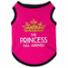 Dog Shirts for Puppy Girls Summer Dog Clothes Puppy Clothing Puppy Sweatshirts Cute Princess Dog Vests for Chihuahua Yorkie Girls (L Size).VCD42