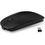 Ultra-thin 2.4G Office Wireless Mouse Silent Rechargeable Mouse Notebook Family Mouse$Rechargeable Wireless Mouse Dual Mode Bluetooth Silent$Smooth Matte Surface Wireless Silent Mouse