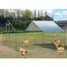 Polar Aurora Large Metal Chicken Coop for 6/10 Chickens Walk-in Poultry Cage Pen Rabbit Duck Habitat Cage Hen Run House with Waterproof&Anti-UV Cover for Outdoor Backyard Farm Use