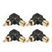 RCA Male to Female 90 Degree Connector Stereo Audio Video Adapter Coupler 4Pcs