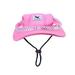 Pet Dog Mesh Porous Sun Hat with Ear Holes for Small Dogs - Size S (Pink)