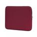 15 Inch Laptop Sleeve Multi-Color & Size Choices Case/Water-Resistant Neoprene Notebook Computer Pocket Tablet Briefcase Carrying Bag/Pouch Skin Cover for Acer/Asus/Dell/Lenovo Red Wine