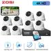 4K PoE Security Camera System with Color Night Visio ZOSI 8MP PoE Security Camera System Outdoor 4K PoE Security Camera Two Way Audio AI Detection 2TB HDD for 24/7 Recording