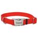 Coastal Adjustable Dog Collar with Metal Buckle Red Small - 5/8 x 10 -14