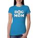 Wild Bobby Best Paw Dog Mom Pop Culture Women Slim Fit Junior Tee Turquoise XX-Large