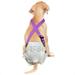 Paw Inspired Dog Diaper Suspenders | Keep Male Dog Wraps and Female Dog Diapers Stay on with Suspenders | Fits Washable and Disposable Puppy Doggie Cat Pet Diapers and Male Dog Belly Band(S/M Purple)