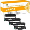 Toner H-Party DR630 Drum Unit Compatible for Brother DR630 DR 630 DR-630 for Brother HL-L2340DW HL-L2300D DCP-L2540DW HL-L2380DW MFC-L2700DW DCP-L2520DW HL-L2320D (Black 3-Pack)