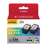 Canon PG-275 XL/CL-276 XL High-Yield Ink Cartridge Value Pack Black/Tri-Color 4981C008